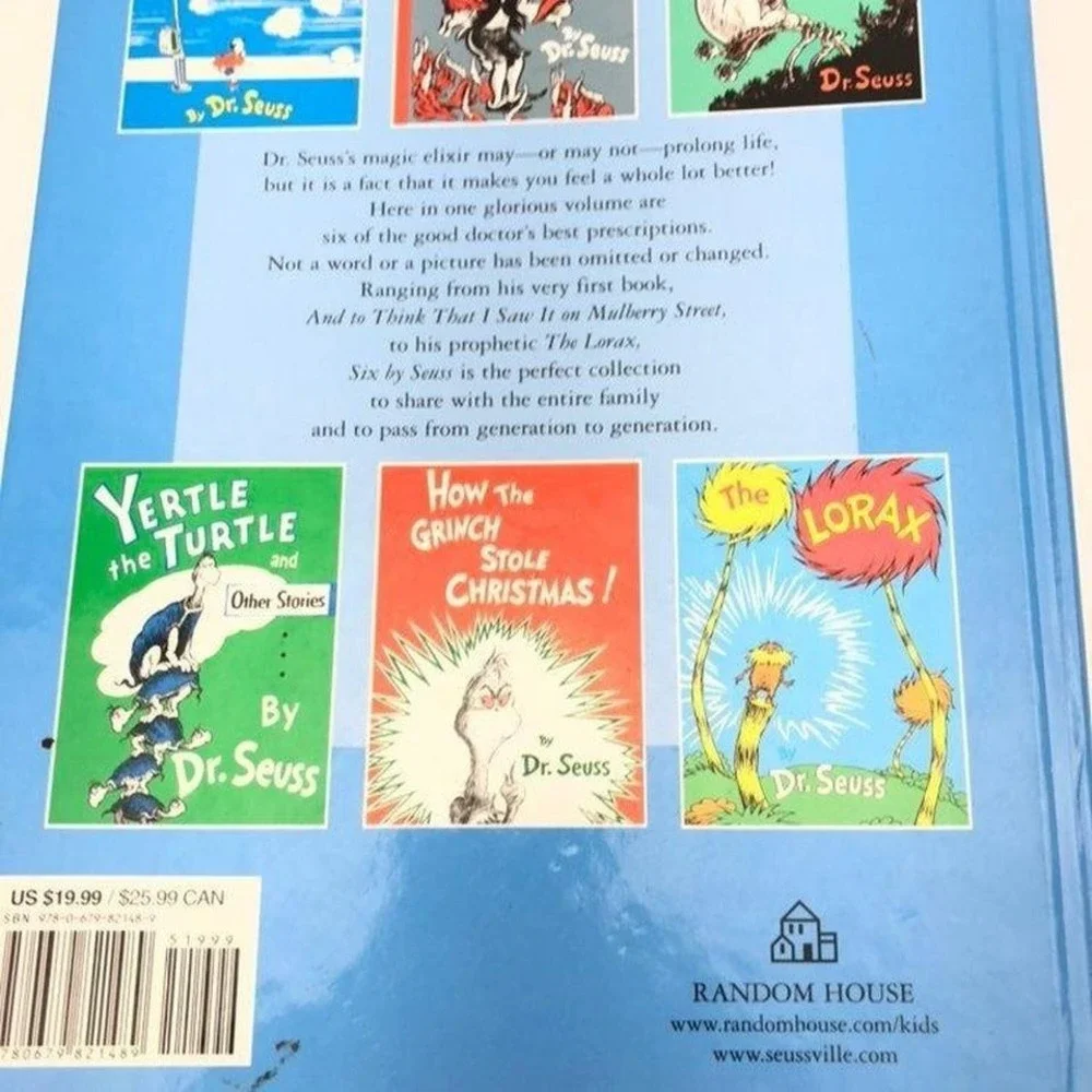 Six By Suess 6 in 1 DR. Suess w/ Discontinued Mulberry Street Book